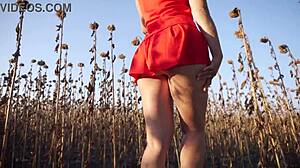 Hot Milf Teases Thong Ass