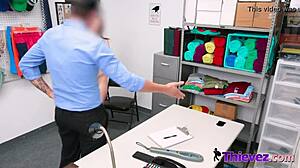 Ever Wonder If This Horny Cop's Monster Cock Fits Petite Shoplifter Teen's Mouth?