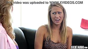 horny big tits milf stepmom brandi love teaches big ass teen stepdaughter carter cruise a hot lesson 😩💦