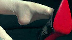 gorgeous latina goddess in nylons heels seeks foot worship lover