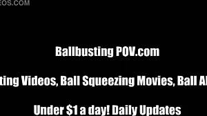 imagine your balls getting crushed under our heels in the garage