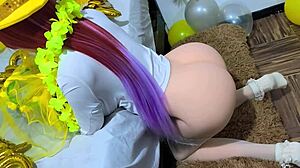 new year’s midnight toast leads to bound hardcore anal and vaginal sex