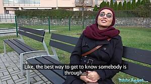 public agent pays afghan beauty cash to fuck her tight pussy with monster cock pov