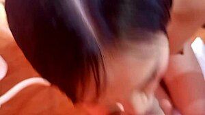 Candyboom kneels sucking cock hard staring at camera calling your name just for you