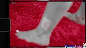 BLONDE TEEN AUBREY STRIPS NAKED SHOWING PERFECT TITS AND PUSSY!