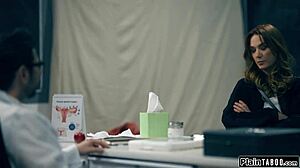 busty milf pussy fisted hard by doctor aiming for deep impregnation creampie