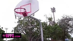 Teen BFFs Dive into Hot Basketball Coach's Juicy Pussy Licking and Muff Diving After Training