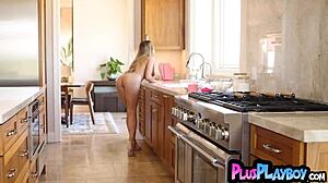 Blonde Teen Strips Lingerie Poses Big Tits Outdoor