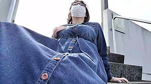 hey this married chubby bride jerks her big tits outdoors feeling wild pleasure full vid linked