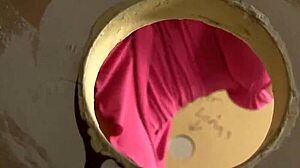 Pretty Latina Veronica Avluv chats on phone in bathroom. Huge cock interrupts her solo.