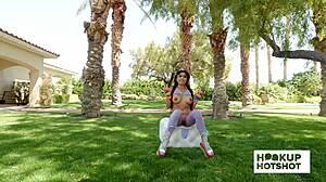 backstage, jena larose's pussy steals every spotlight and stare