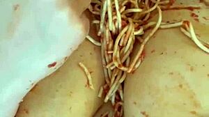 Kinky Virgin Craves BBC in Extreme Arab Food Fetish Compilation