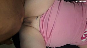 yo resaboo's juicy pussy gaped hard by mf massive bbc in garage