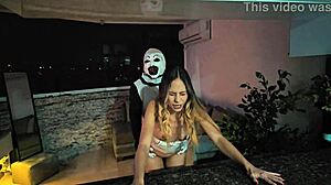 terrifier hooks up with natalia alvarado halloween night