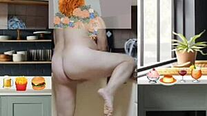 Zea812's update 246 shakes ass barefoot in crossdressing tease!