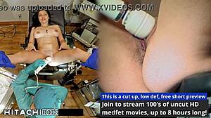 freshman adrianna fox screams through mandatory doctor hitachi orgasm