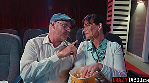 Horny Petite Teen Athena Faris Fucks Boyfriend Rough in Cinema