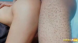 a crazy ebony housewife banga with huge pussy lips gaping in bathroom