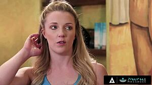 sexy sophia lux nuru massage turns into couple threesome hot... wow!!