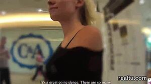 TEASE ADORABLE CZECH GIRL IN SHOP THEN RIDE HER POV HARDCORE!