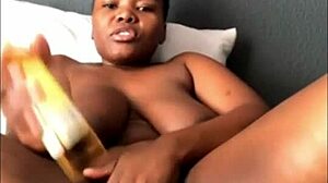 i can't stop watching this ebony teen's squirting pussy and huge boobs