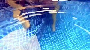 Hey check my amateur milf's huge ass fucked outdoors in water till cumshot