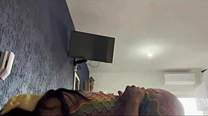 brazilian teen blows monster cock then orgasms quickie sex lingerie