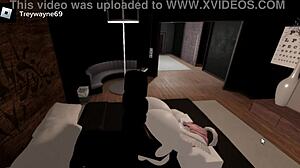 femboy's big black papi pounds his tight ass hard