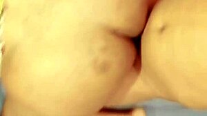 Retro Tight Pussy Pounded in Classic Blue Film Action