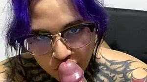 Le Chupo La Verga A Mi Vecino Goth Curvy Hasta Que Se Corre Sloppy