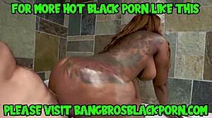 Deep forest hides ebony beauty's ass taking huge Latino cock pounding