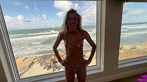 blonde surfer dakota lyn rides my long cock