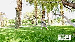 backstage, jena larose's pussy steals every spotlight and stare