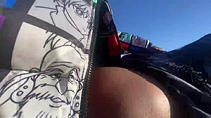 Petite Ebony College Girl Bent Over Doggystyle Fucked in Classroom Car