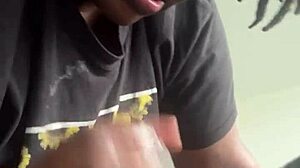 Amateur BBW Deepthroats Double Monster Black Cocks Mirror Sloppy Face Fucking Messy