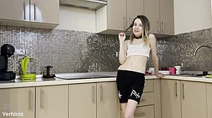 Stepsis Takes Rough Anal Pounding in Kitchen from Bro's Lucky Friend