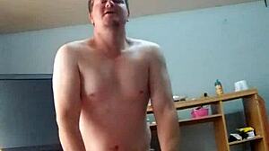 MILF Sucks Young Stud's Cock Then Takes Doggystyle Creampie in Homemade Action