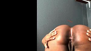 i can't stop watching this ebony teen's squirting pussy and huge boobs