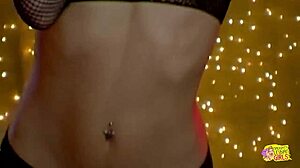 vintage blonde strips then licks brunette pussy... oops