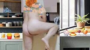 Zea812's update 246 shakes ass barefoot in crossdressing tease!