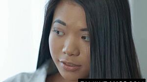 Visiting my best friend's lesbian stepmom misty stone for some asian pussy licking orgasm.