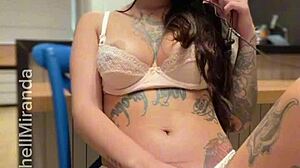 rachell miranda guides your hand for brazilian tattooed solo masturbation tease