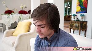 beautiful milf businesswoman in glasses and high heels gets her tight juicy pussy pounded hard pov