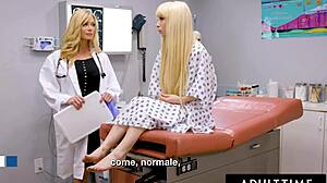 kenzie reeves drenches her milf doctor in explosive pussy squirt flood