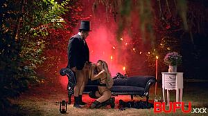 damn veronica leal takes rough anal pounding in halloween costume all holes filled