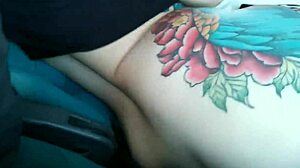 Bent Over Latina Slut Deepthroats Monster Cock on Public Bus Before Creampie Fuck