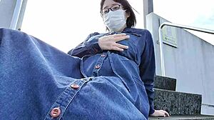 hey this married chubby bride jerks her big tits outdoors feeling wild pleasure full vid linked