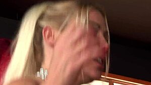 Big Boob Blondes Cindy Behr and Natasha Marley Share Doggystyle Man