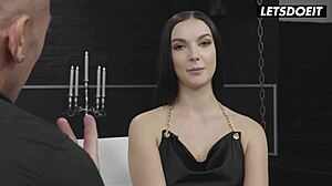 Can this big tits brunette czech slut handle gang anal drilling then jizz in mouth - her limit?