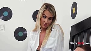 MILF TEACHES BY RIDING YOUNG STUDENT COCK!